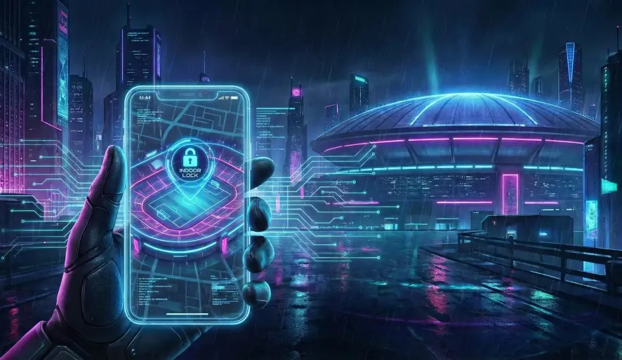 Drone maintaining position in a stadium using MAVLink GPS